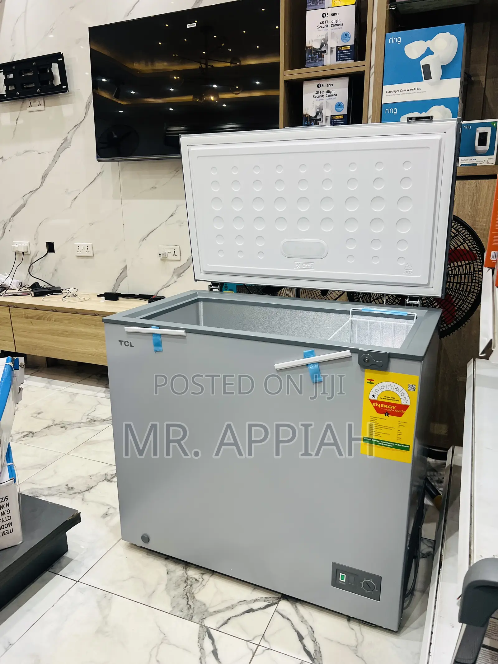 Get Unique TCL Single Door Electric Chest Freezer(200l)Gray 