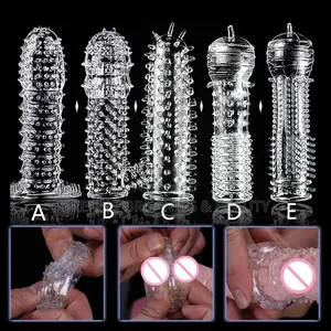 Reusable Penis Sleeve Extension 5 Styles