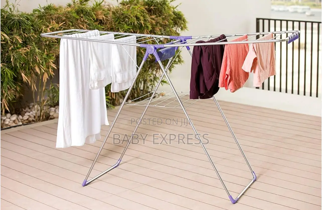 Foldable Stainless Steel Clothes Drying Rack Stand