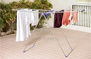 Foldable Stainless Steel Clothes Drying Rack Stand