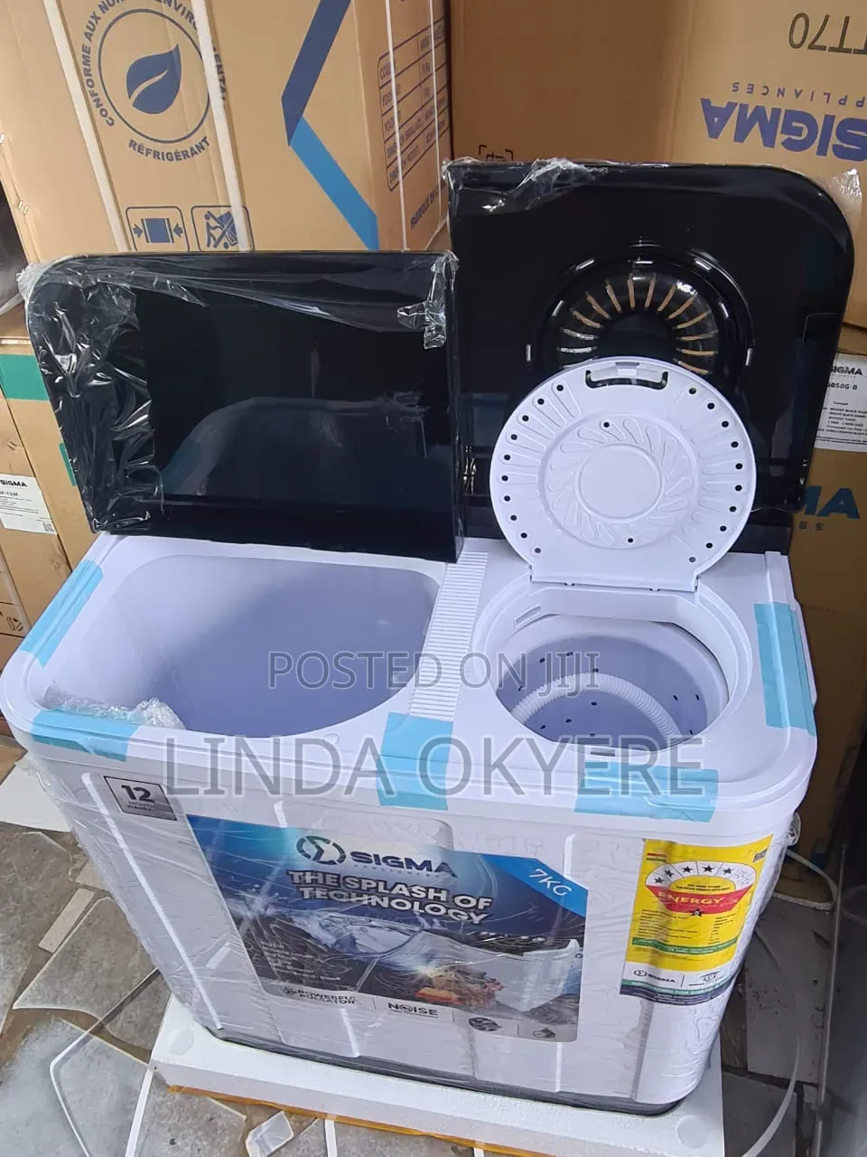 Sigma Washing Machine 7kg Top Load Semi-Auto Twin Tube