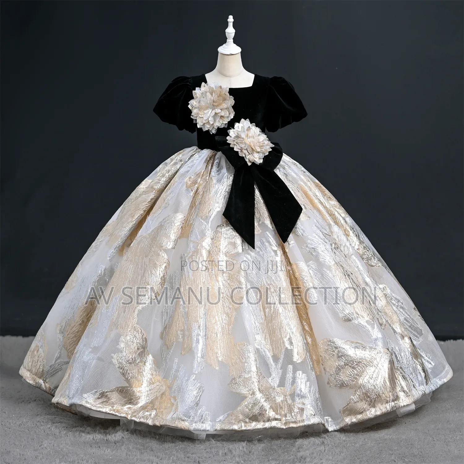 Girls Beautiful Princess Bow Gowns