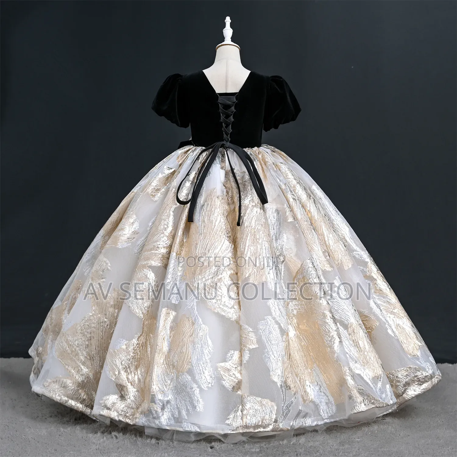 Girls Beautiful Princess Bow Gowns