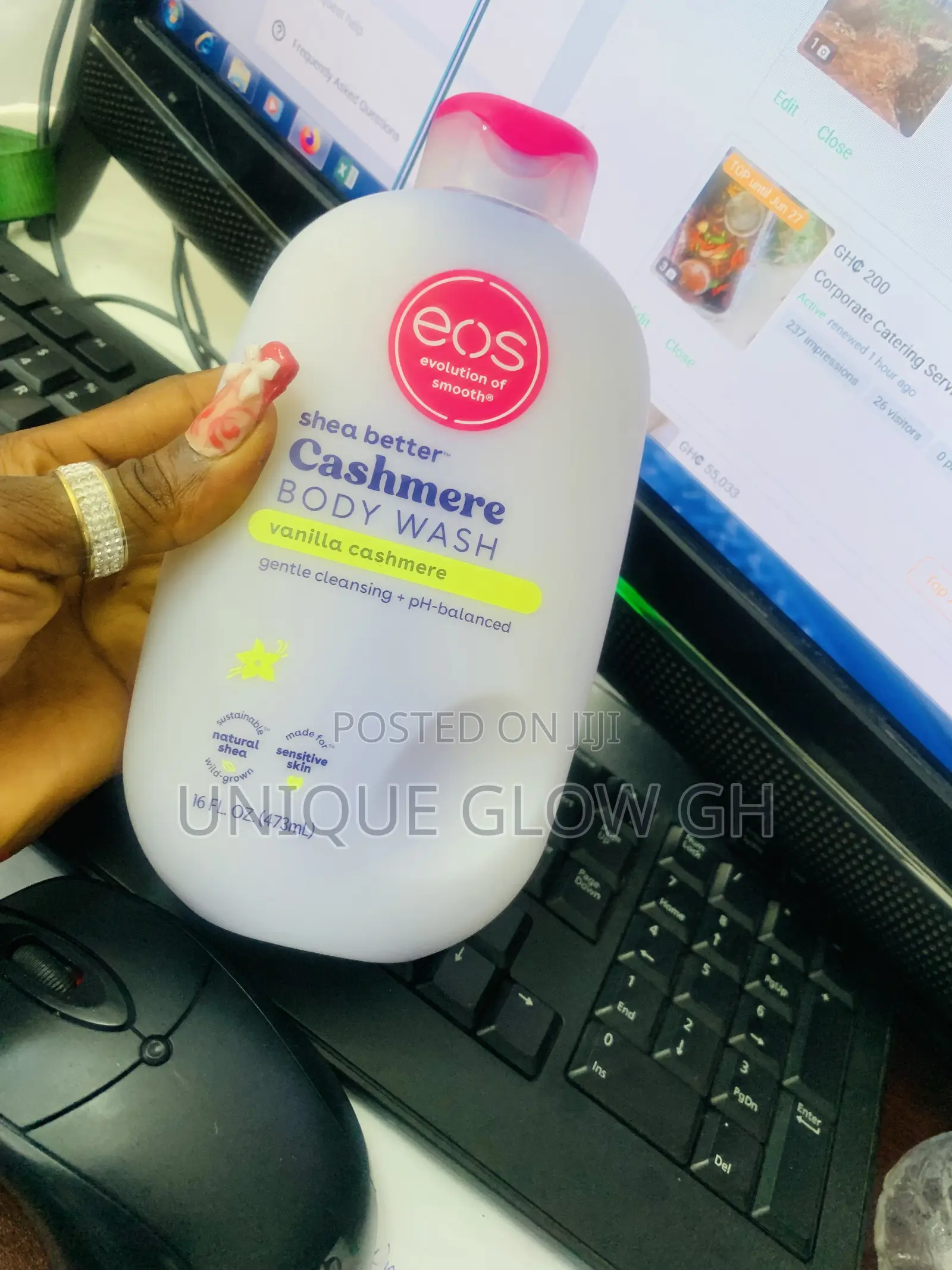Evolution of Smooth Shea Better Cashmere Body Wash Vanilla