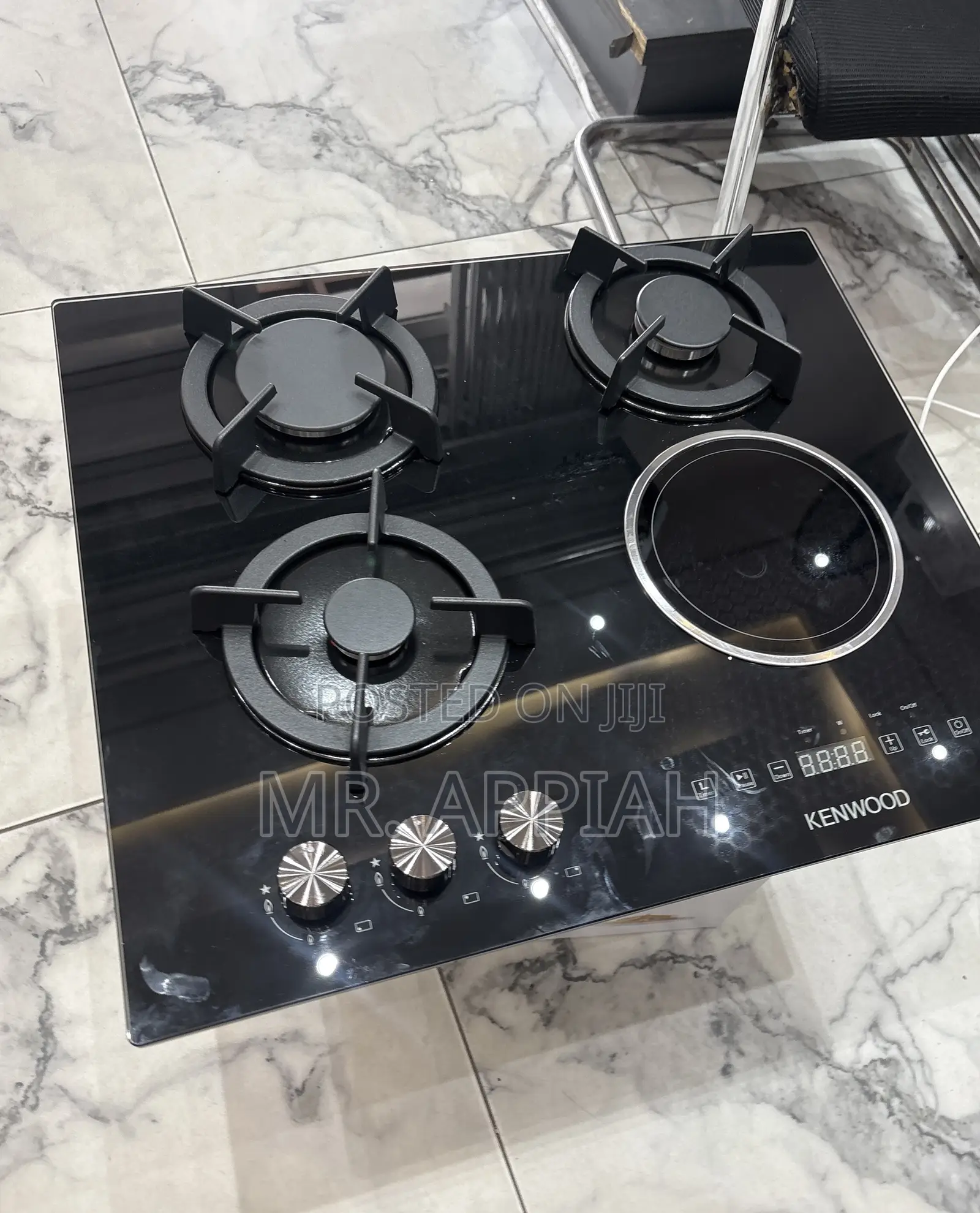 Extremely Durable Kenwood 60cm 3 Gas + 1 Electric Built in Hob(Glass).