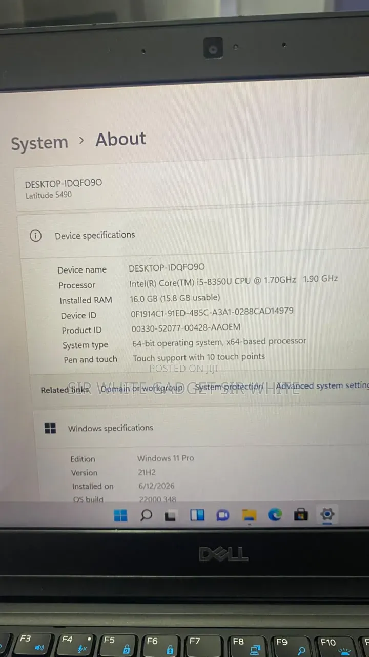 Laptop Dell Latitude 5490 16GB Intel Core i5 SSD 256GB
