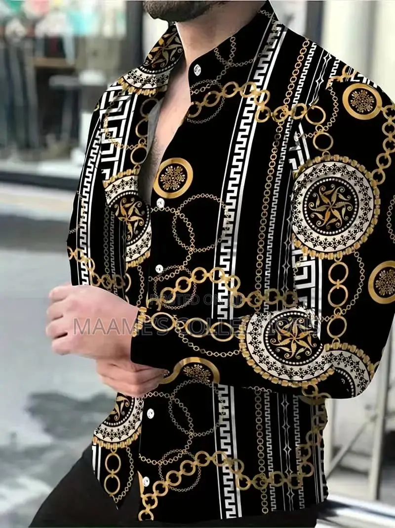 Men’S Designer Long Sleeves Shirt