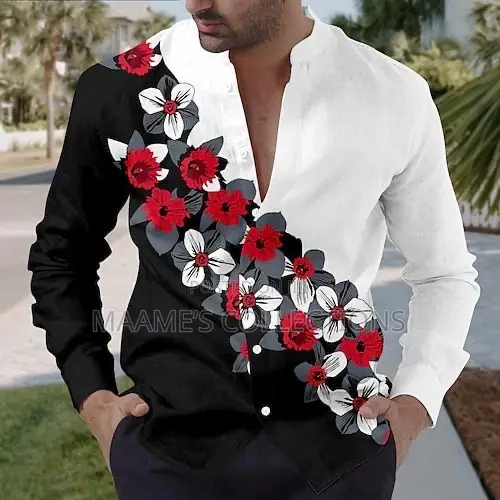 Men’S Printed Long Sleeve Shirt