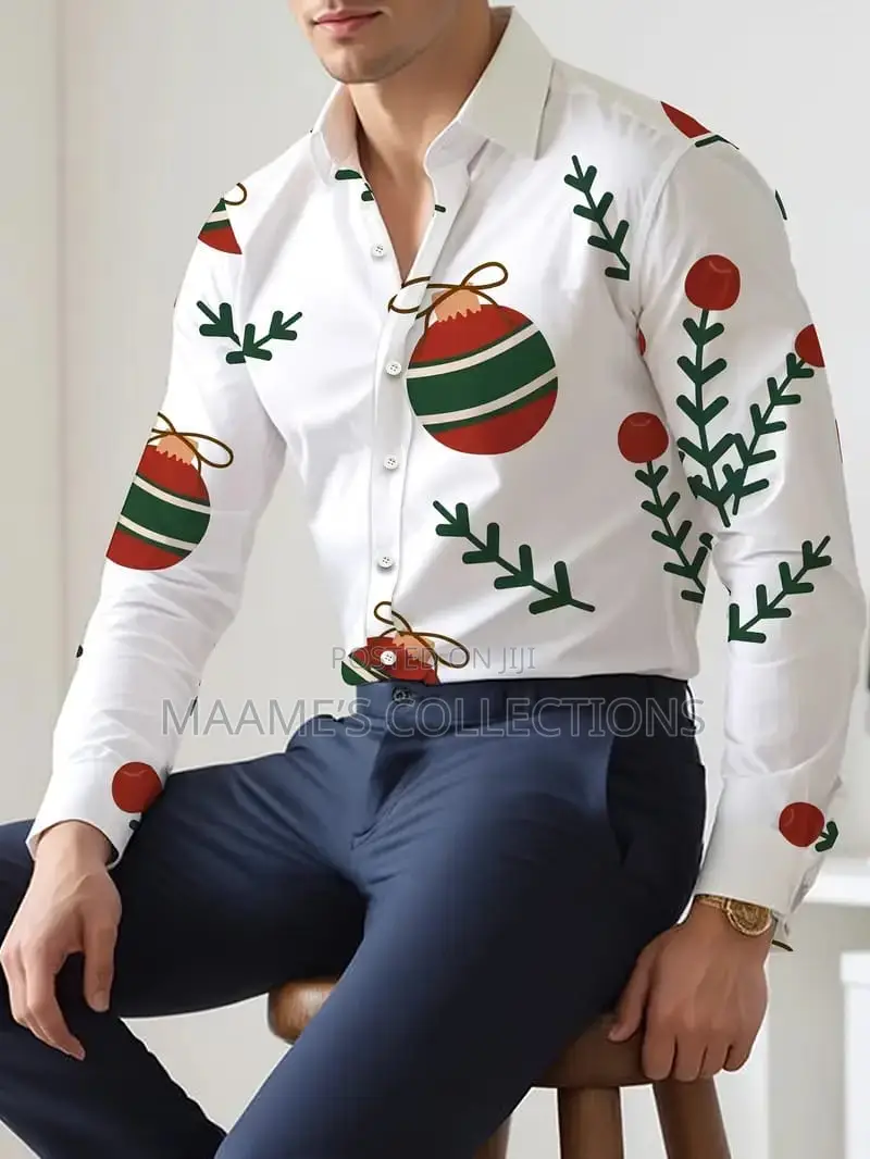 Men’S Printed Long Sleeve Shirt