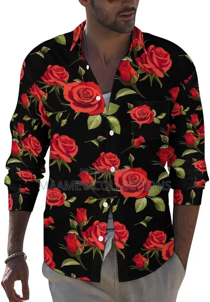 Men’S Printed Long Sleeve Shirt