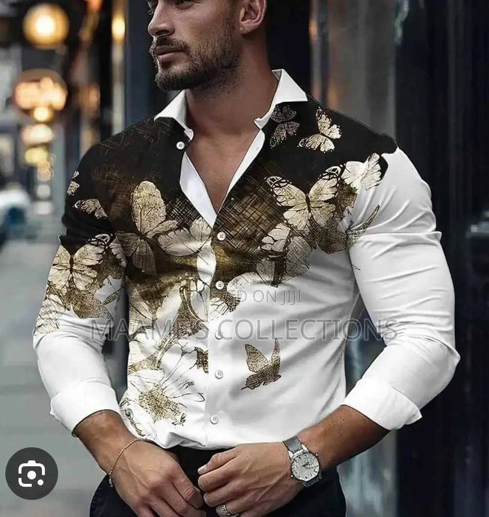 Men’S Printed Long Sleeve Shirt