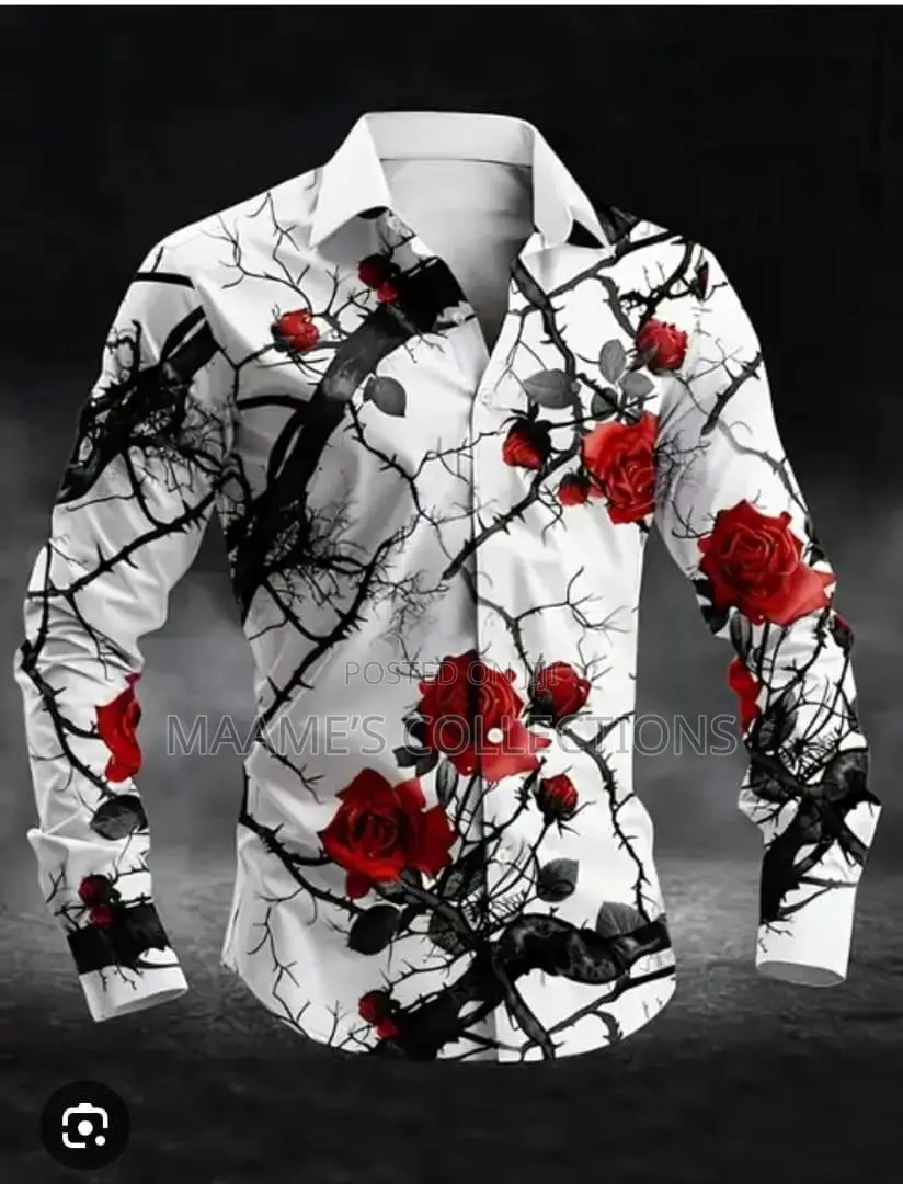 Men’S Printed Long Sleeve Shirt