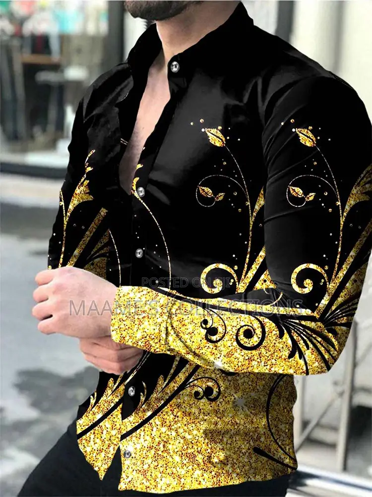 Men’S Printed Long Sleeve Shirt