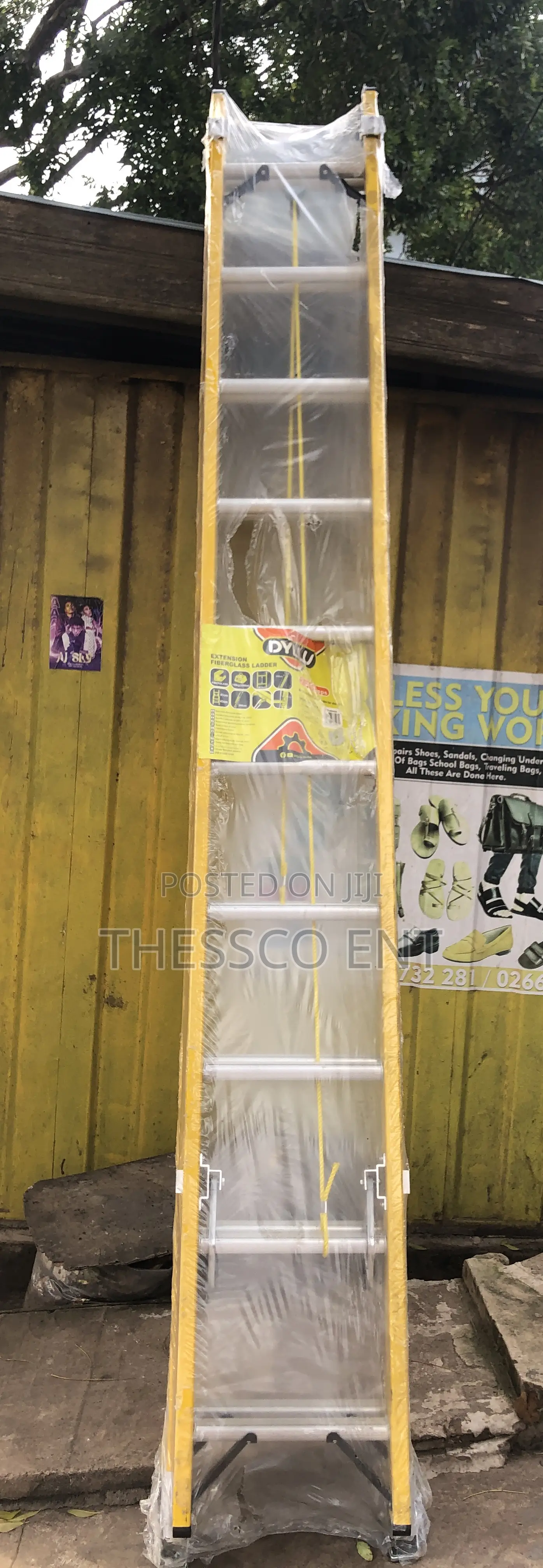 Extension Fiberglass Ladder 2x 10 Dyllu