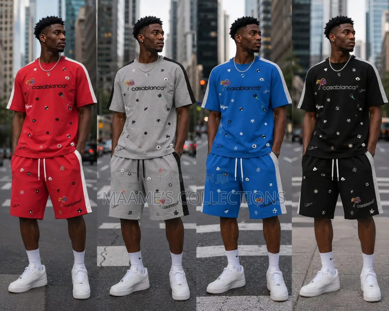 Men’S Designed Top and Down Shorts