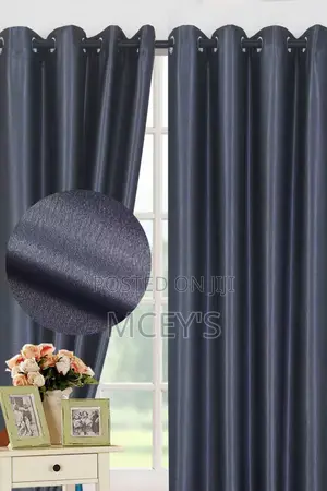Gray Curtains 2 in 1 Blackout