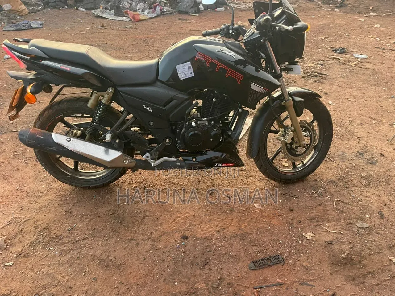 TVS Apache 180 RTR 2026 Black