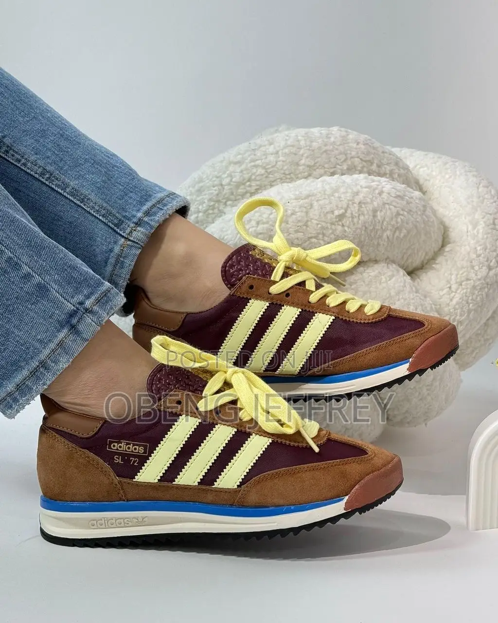 Original Adidas Sl 72 Rs Brown, Preloved Yellow