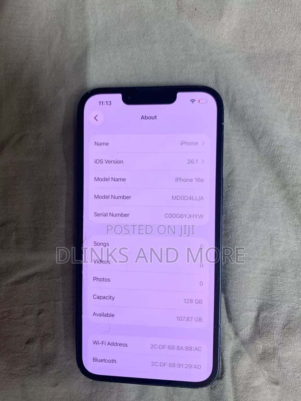Apple iPhone 16e 128 GB Black