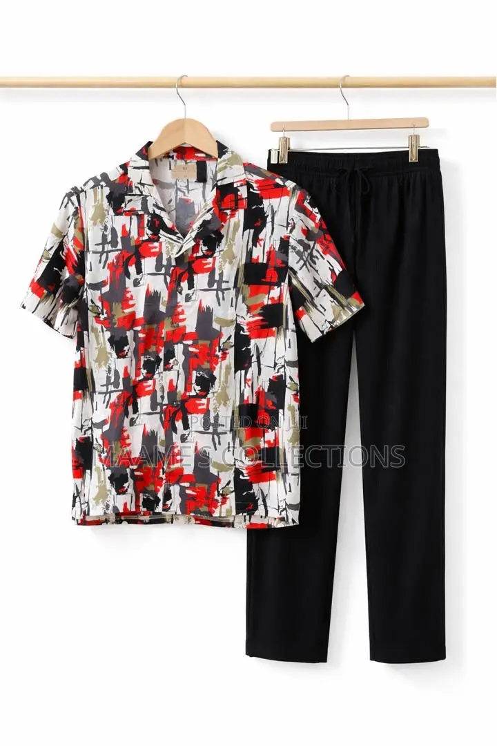 Men's Fashion Top and Down Set