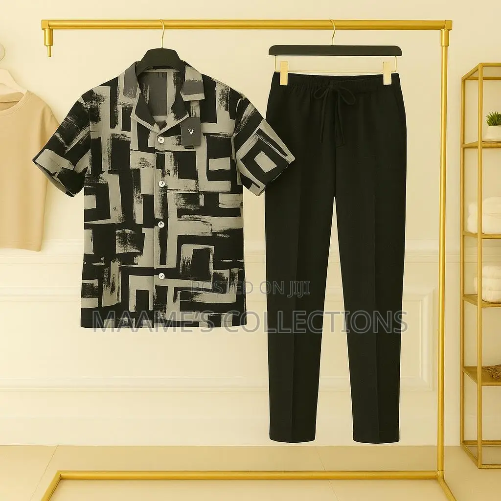 Men's Fashion Top and Down Set