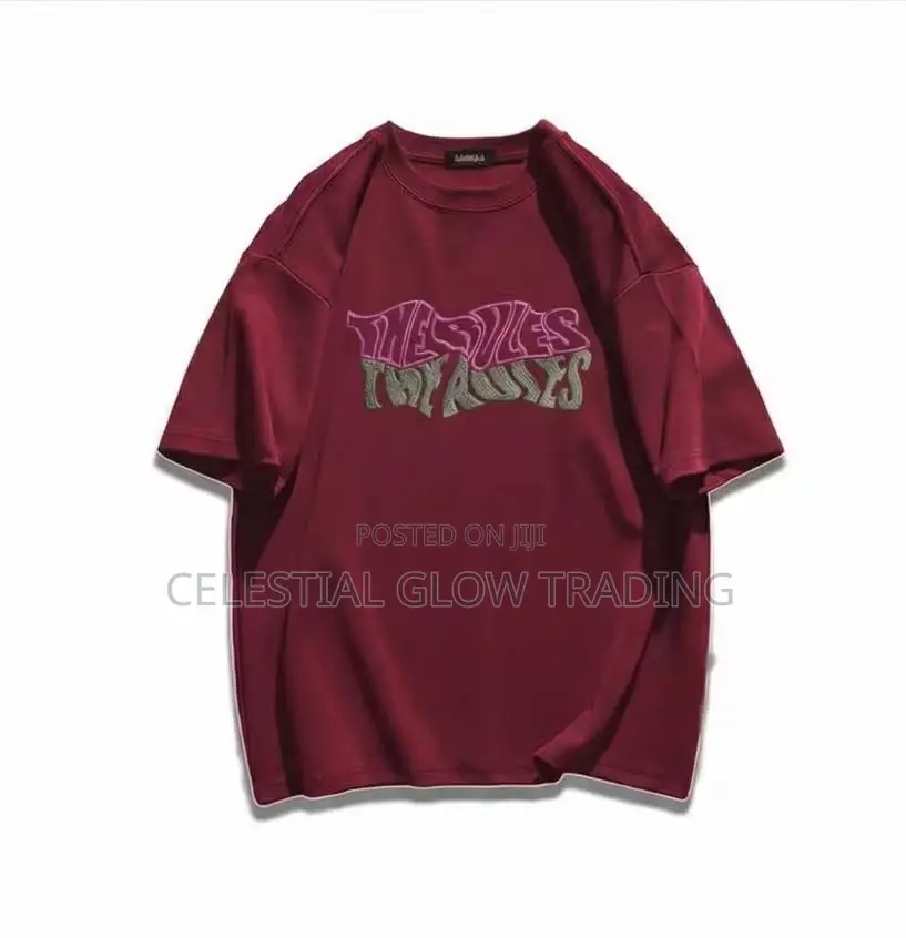Black "The Vibes" Retro Letter Print T‐Shirt – Casual Crew Neck Tee
