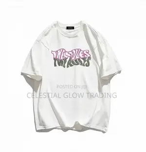 Black "The Vibes" Retro Letter Print T‐Shirt – Casual Crew Neck Tee