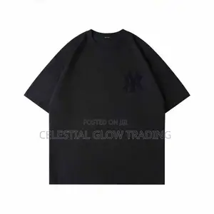 White Ny Logo Rhinestone‐Style Print T‐Shirt – Casual Crew Neck Tee
