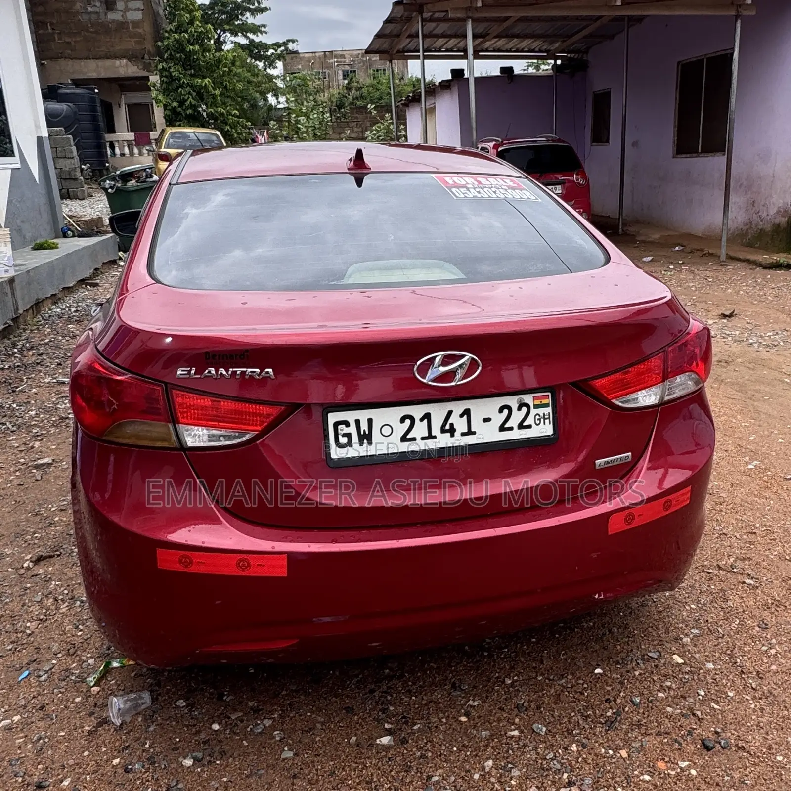 Hyundai Elantra Limited Sedan FWD (1.8L 4cyl 6A) 2013 Burgundy
