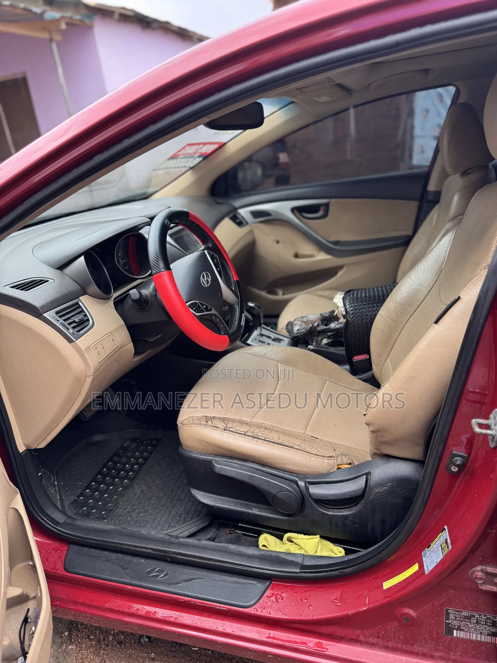 Hyundai Elantra Limited Sedan FWD (1.8L 4cyl 6A) 2013 Burgundy
