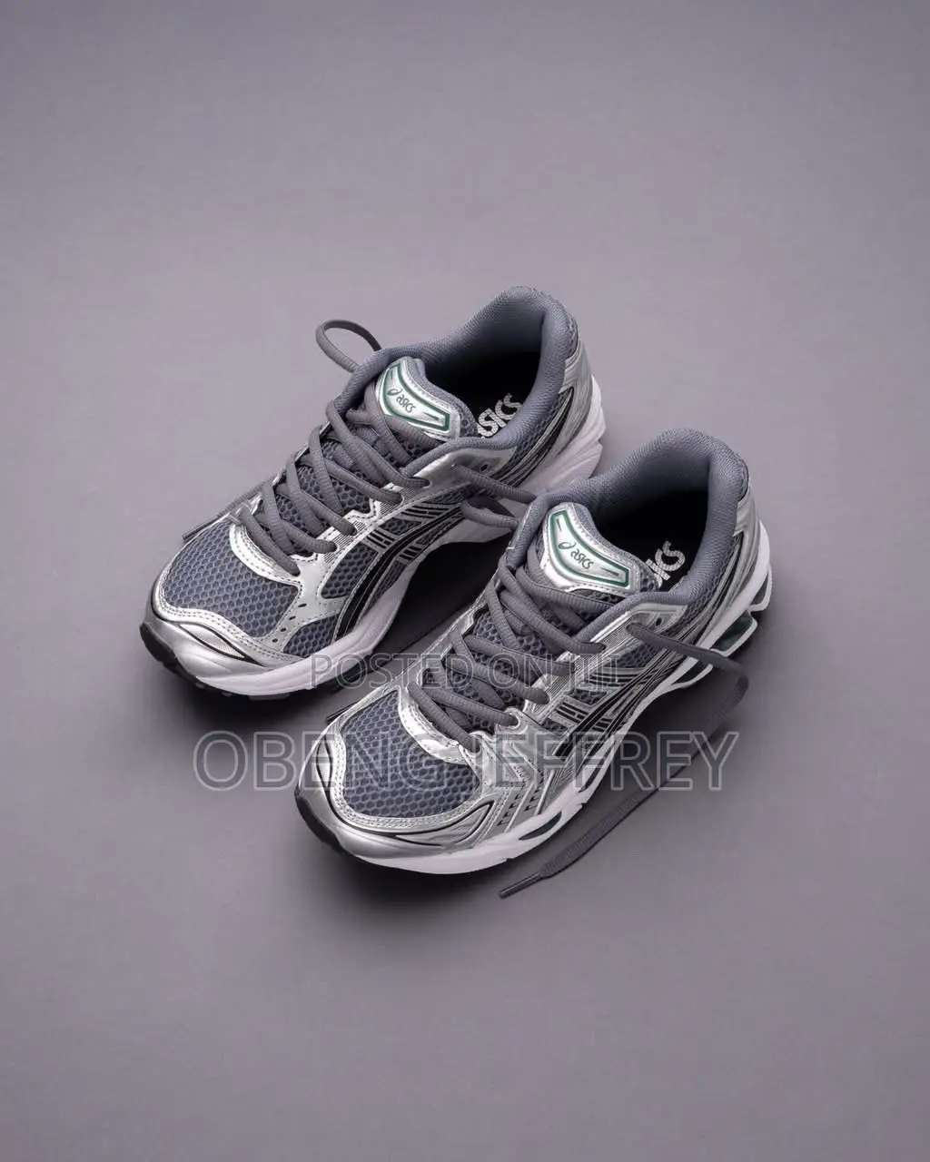 Original Asics Gel Kayano 14 Metallic Silver/Gray
