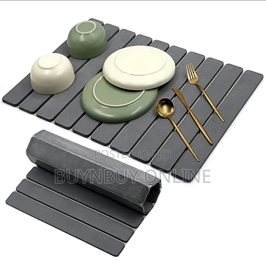 Foldable Stone Dish Drying Mat.