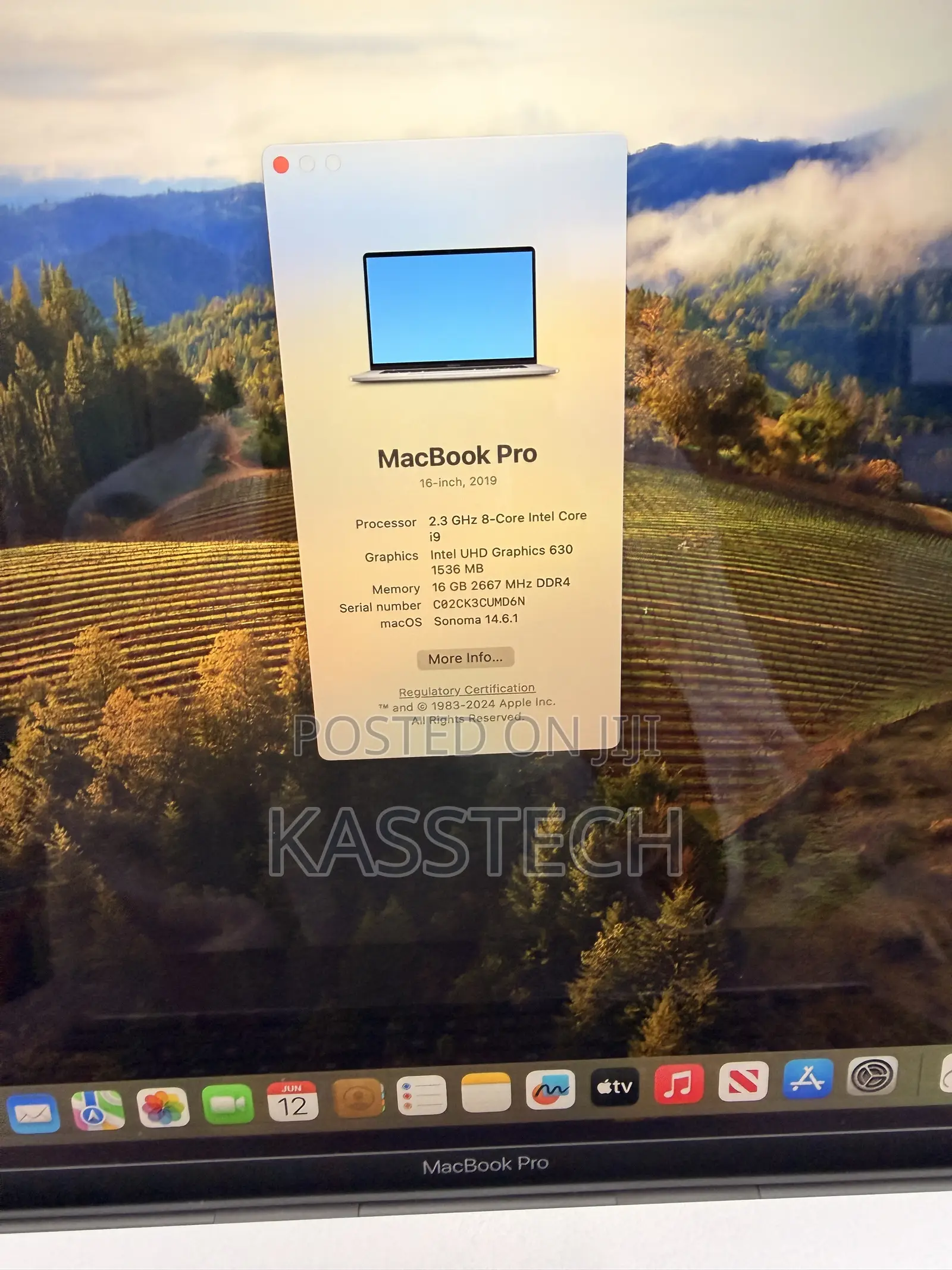 Laptop Apple MacBook Pro 2019 16GB Intel Core i9 SSD 1T