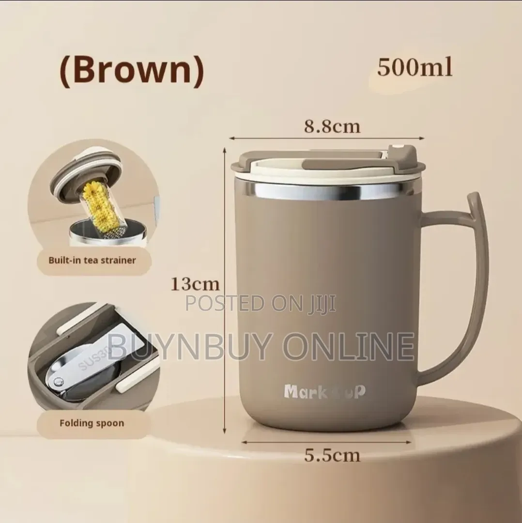 Leak Proof Stainless Steel Cup With Infuser