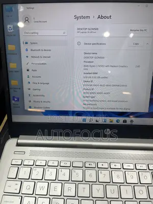 Laptop HP 8GB AMD Ryzen 3 HDD 1T