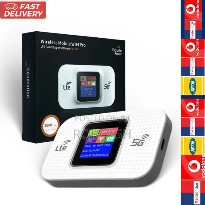 All Network 4g/5g Portable Wifi Router With Sim Card Slot for Travel