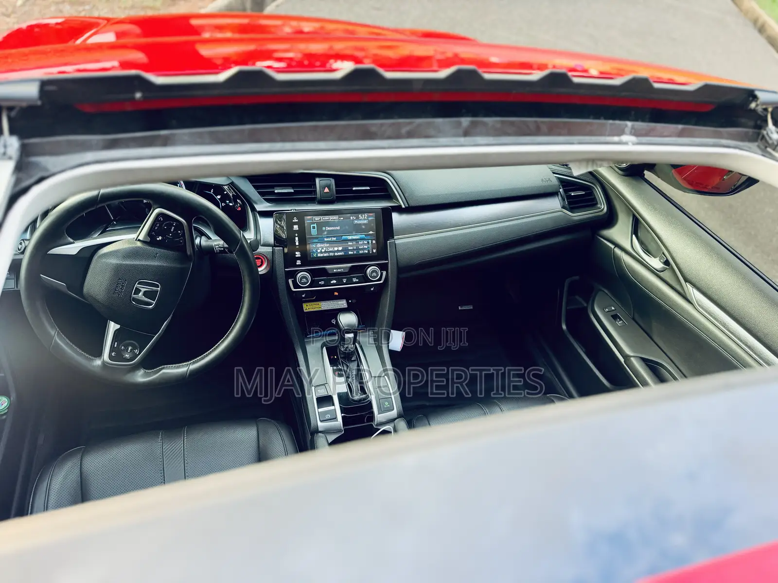 Honda Civic Touring Sedan 2018 Red