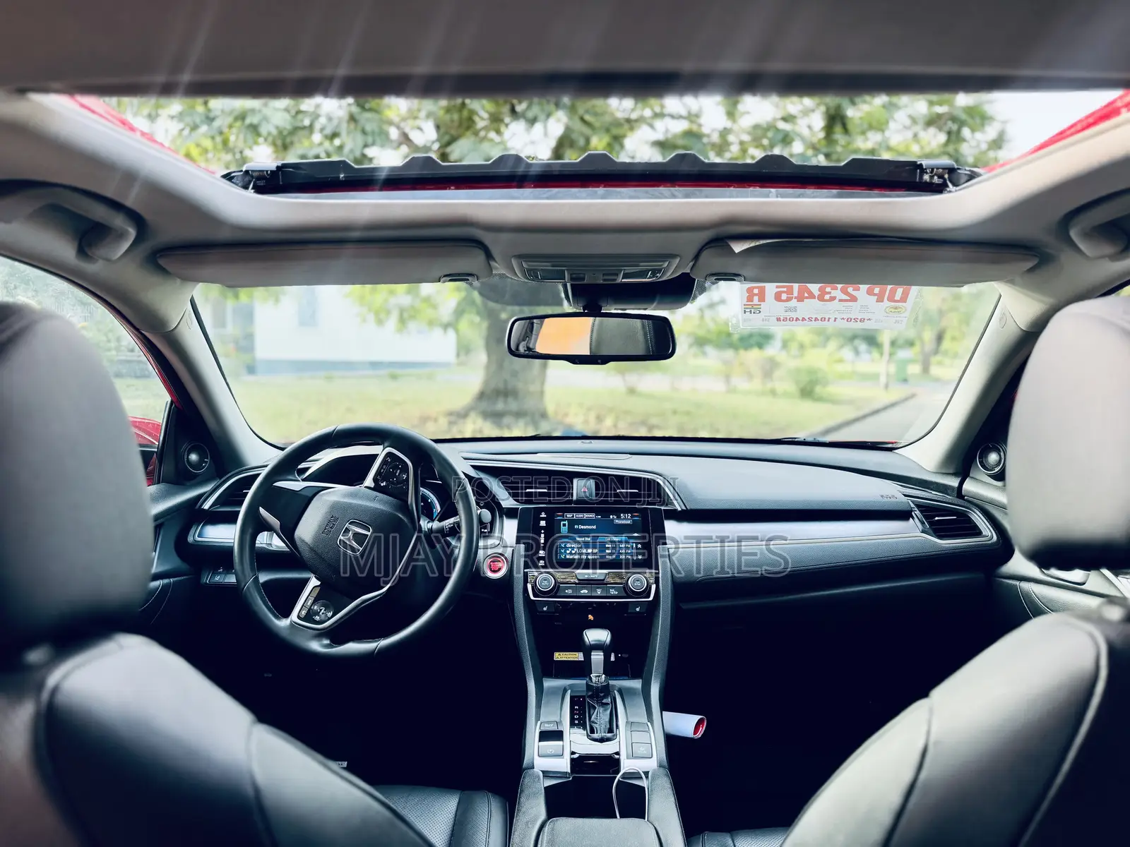 Honda Civic Touring Sedan 2018 Red