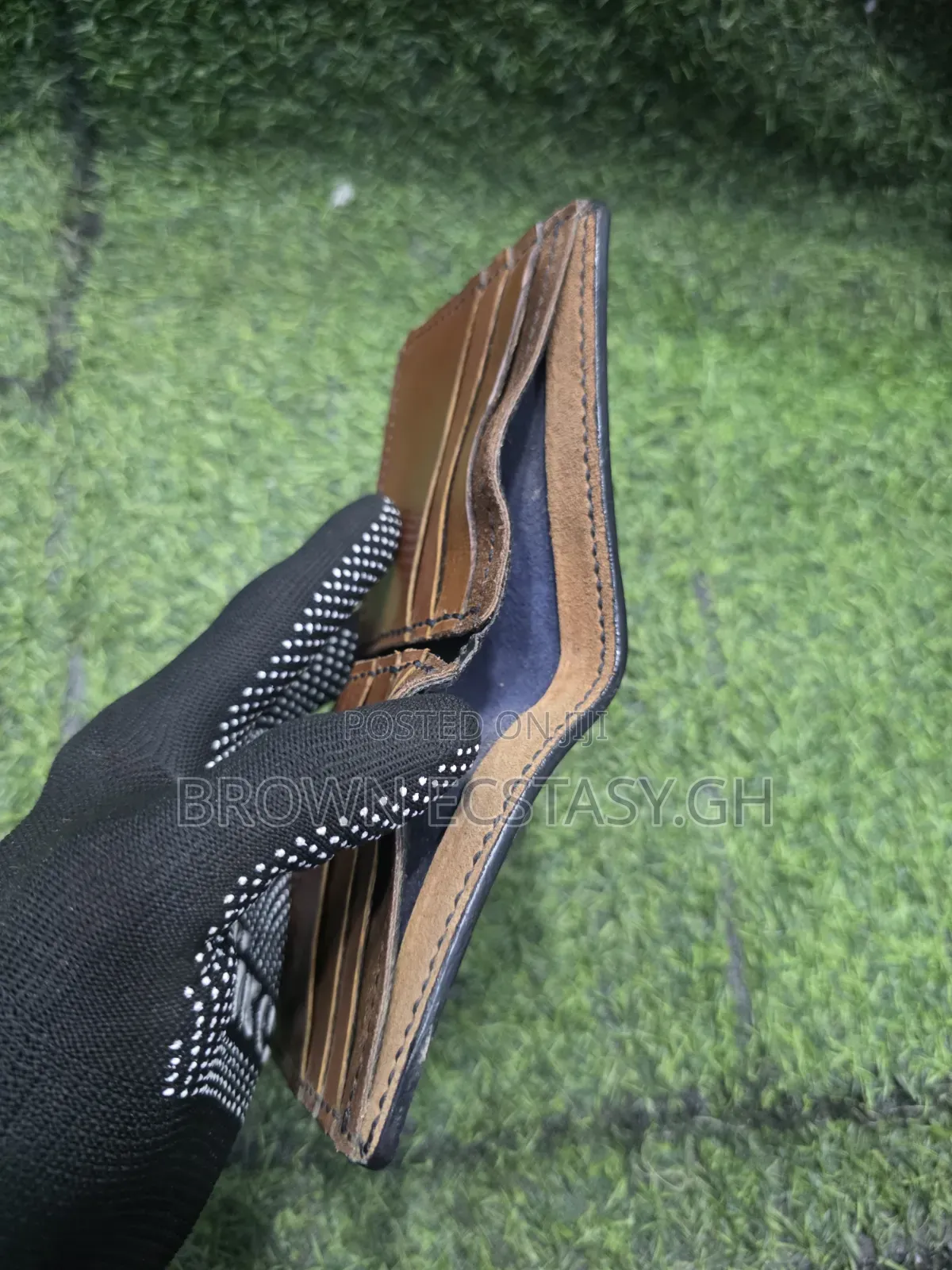Salvatore Ferragamo Blue Leather Wallet (Uk Used)