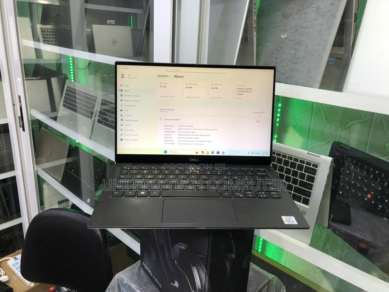 New Laptop Dell XPS 13 16GB Intel Core i7 SSD 512GB