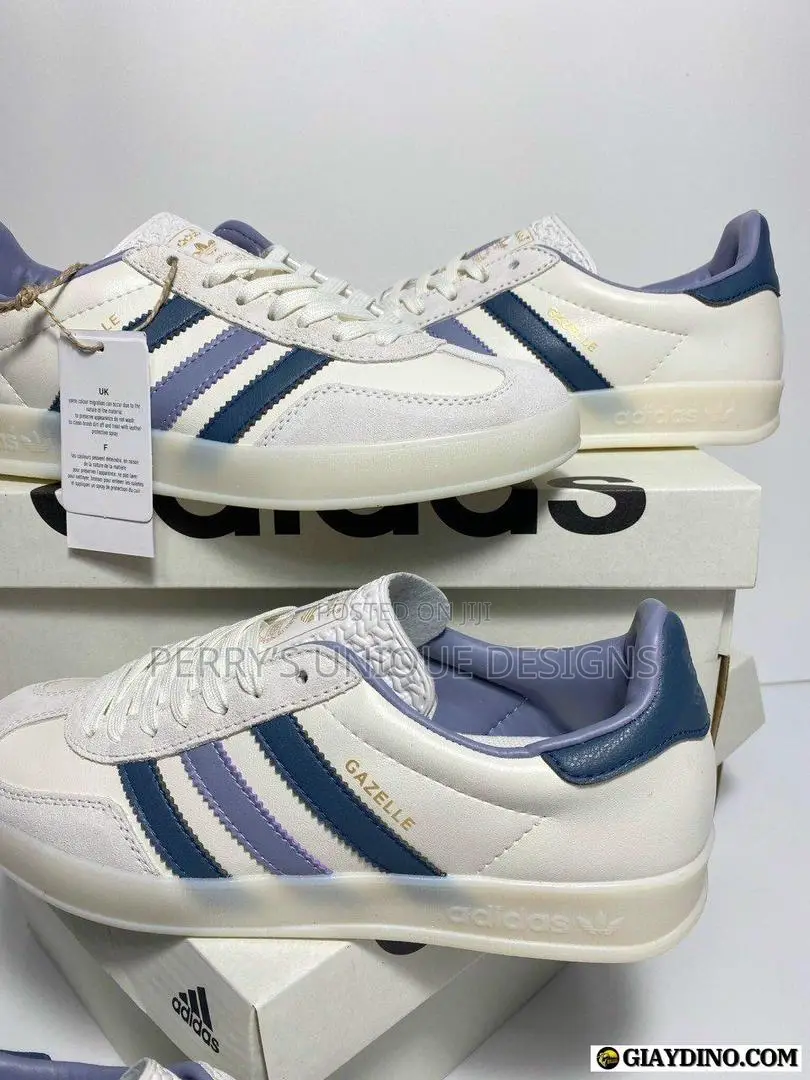 Adidas Gazelle Luxe White Lavender Sneakers