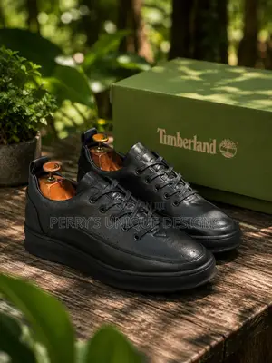 Timberland Executive Black Leather Lace-Up Shoes
