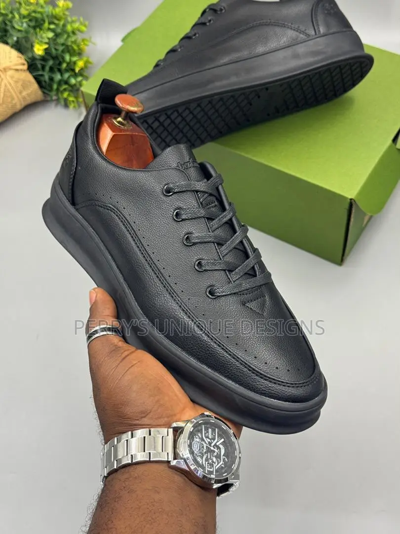 Timberland Executive Black Leather Lace-Up Shoes