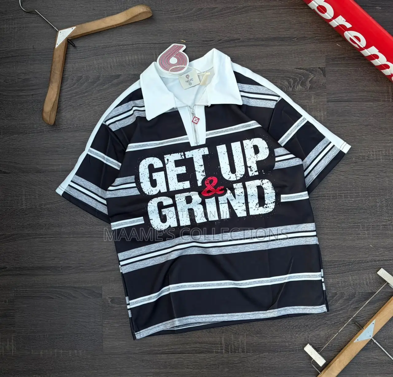 Men's Casual Wear, Collared Zip-Up Short Sleeve Shirt