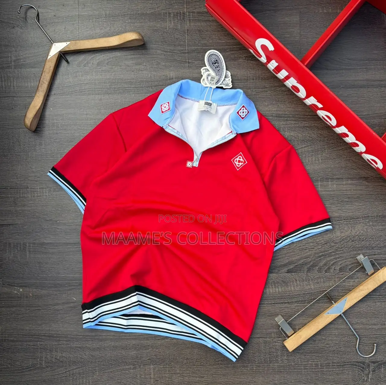 Men's Casual Wear, Collared Zip-Up Short Sleeve Shirt