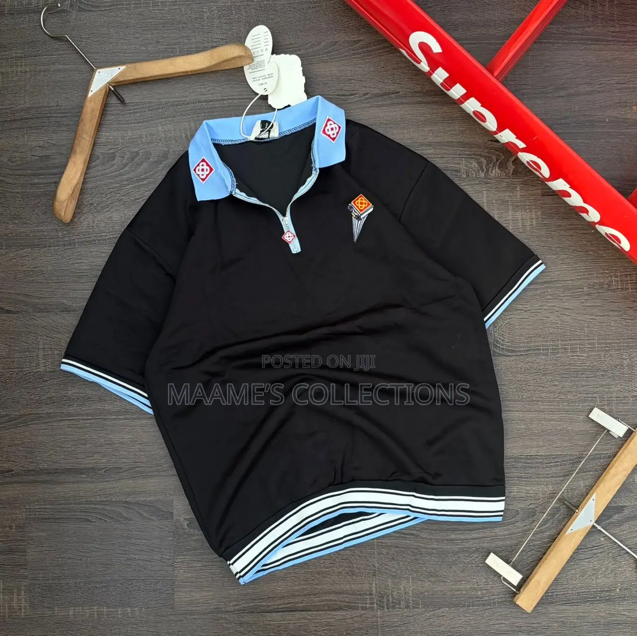 Men's Casual Wear, Collared Zip-Up Short Sleeve Shirt