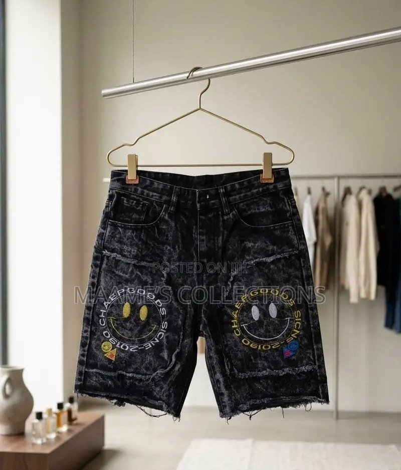 Distressed Denim Shorts Jeans for Men