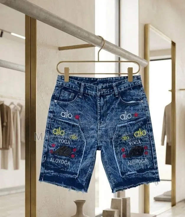 Distressed Denim Shorts Jeans for Men