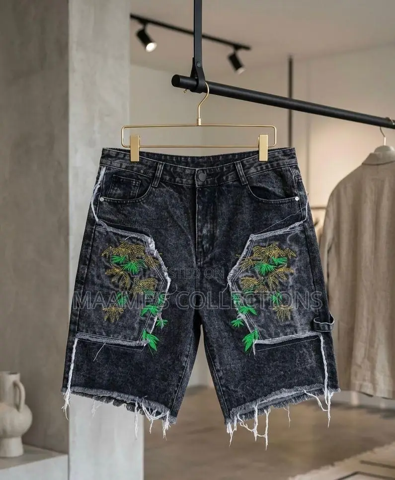 Distressed Denim Shorts Jeans for Men