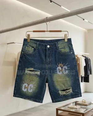 Distressed Denim Shorts Jeans for Men